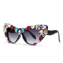 Load image into Gallery viewer, Oversized Crystal Cat Eye Sunglasses-Modern Baby Las Vegas