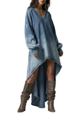 Load image into Gallery viewer, Irregular Denim Dress