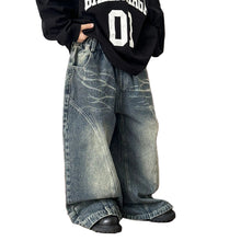 Load image into Gallery viewer, Irregular Patch Denim Jeans