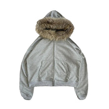 Load image into Gallery viewer, Fur Zipper Hoodie