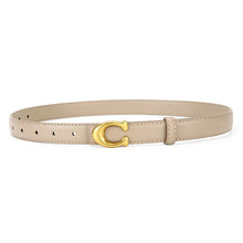 Load image into Gallery viewer, Letter C Leather Belt