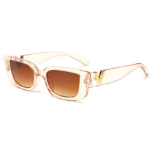 Load image into Gallery viewer, Gold V Rectangle Sunglasses-Modern Baby Las Vegas