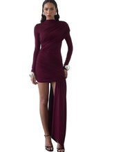 Load image into Gallery viewer, Ruched Sash Dress