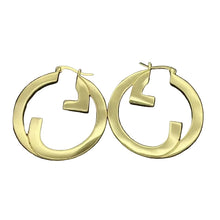 Load image into Gallery viewer, Gold Letter Earrings