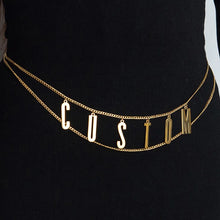 Load image into Gallery viewer, Custom Name Waist Chain Belt-Modern Baby Las Vegas