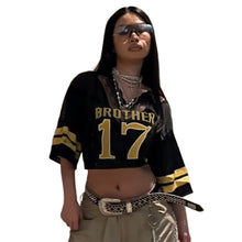 Load image into Gallery viewer, Lace Patch Number Jersey Top-Modern Baby Las Vegas