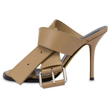 Load image into Gallery viewer, Cross Belt Buckle Sandals