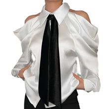 Load image into Gallery viewer, Cut Out Shoulder Blouse-Modern Baby Las Vegas