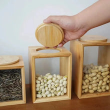 Load image into Gallery viewer, Large Capacity Bamboo Storage Container