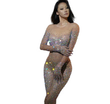 Load image into Gallery viewer, Crystal Speckled Jumpsuit-Modern Baby Las Vegas