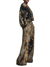 Load image into Gallery viewer, Paisley Satin Pant Set