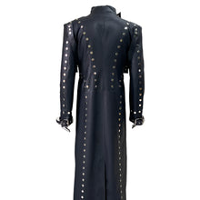 Load image into Gallery viewer, Long Rivet Leather Jacket-Modern Baby Las Vegas