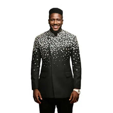 Load image into Gallery viewer, Crystal Shoulder Beaded Suit