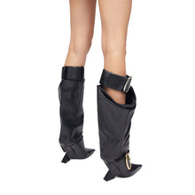 Load image into Gallery viewer, Hollow Out Circle Buckle Boots-Modern Baby Las Vegas