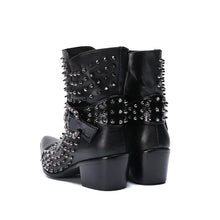 Load image into Gallery viewer, Rivet Buckle Slip On Boots-Modern Baby Las Vegas