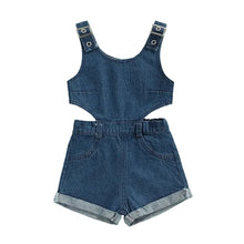 Load image into Gallery viewer, Hollow Out Denim Jumpsuit