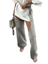 Load image into Gallery viewer, Grey Hollow Out Trousers-Modern Baby Las Vegas