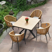 Load image into Gallery viewer, Luxury Outdoor Wood Rattan Table Set-Modern Baby Las Vegas