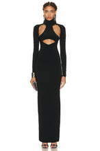 Load image into Gallery viewer, Long Hollow Out Bandage Maxi Dress-Modern Baby Las Vegas