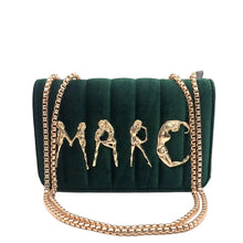 Load image into Gallery viewer, Gold Chain Letter Handbag