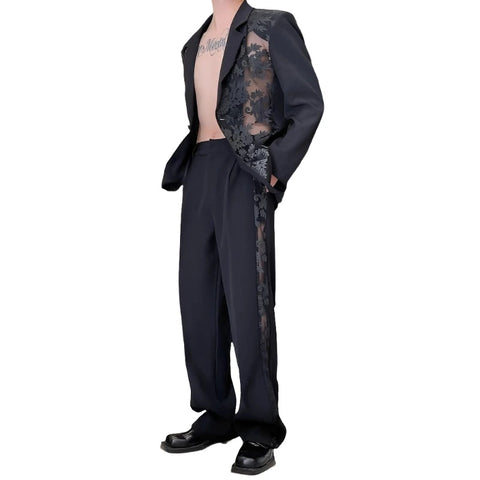 Mesh Lace Suit-Modern Baby Las Vegas