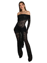 Load image into Gallery viewer, Lace Off The Shoulder Jumpsuit-Modern Baby Las Vegas