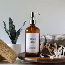 Load image into Gallery viewer, Amber Glass Soap Dispenser