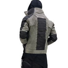 Load image into Gallery viewer, Contrast Pleated Distressed Jacket-Modern Baby Las Vegas