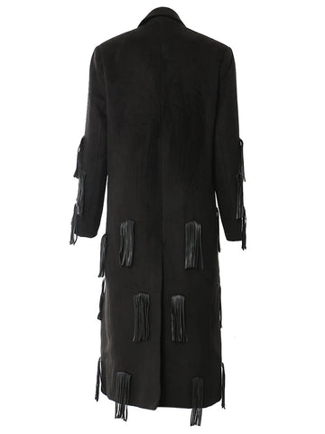 Long Letter Tassel Blazer Jacket-Modern Baby Las Vegas