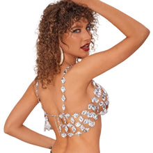 Load image into Gallery viewer, Metal Rhinestone Crop Top-Modern Baby Las Vegas