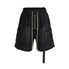 Load image into Gallery viewer, Distressed Pocket Denim Shorts-Modern Baby Las Vegas