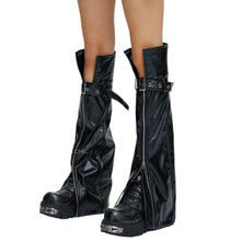 Load image into Gallery viewer, Black Zipper Leg Warmers-Modern Baby Las Vegas