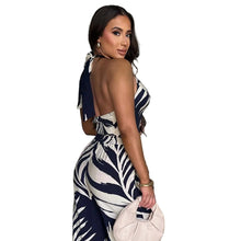 Load image into Gallery viewer, Leaf Print Halter Top Set-Modern Baby Las Vegas
