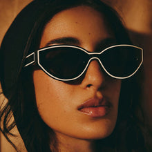 Load image into Gallery viewer, White Trim Sunglasses-Modern Baby Las Vegas