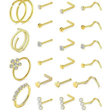 Load image into Gallery viewer, Nose Piercing Jewelry Set