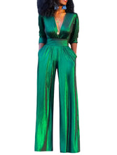 Load image into Gallery viewer, Metallic Jumpsuit-Modern Baby Las Vegas