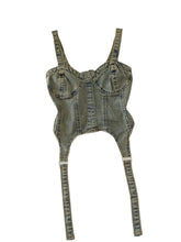 Load image into Gallery viewer, Irregular Vintage Denim Tank Top