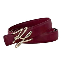 Load image into Gallery viewer, Gold Script Belt