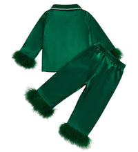 Load image into Gallery viewer, Fuzzy Christmas Pajama Set