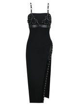 Load image into Gallery viewer, Hollow Out Leather Bandage Dress-Modern Baby Las Vegas
