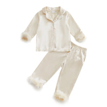Load image into Gallery viewer, Lined Satin Fur Pajamas