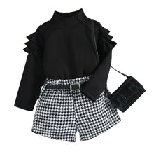 Load image into Gallery viewer, Long Sleeve Houndstooth Shirt Set-Modern Baby Las Vegas