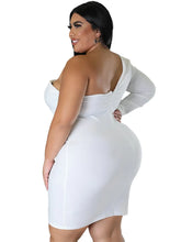 Load image into Gallery viewer, One Shoulder V Neck Dress-Modern Baby Las Vegas