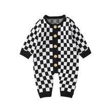 Load image into Gallery viewer, Checker Sweater Romper