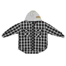Load image into Gallery viewer, Patch Plaid Orange Number Top-Modern Baby Las Vegas