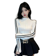 Load image into Gallery viewer, Striped Zipper Jacket