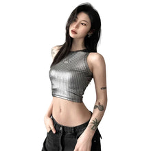 Load image into Gallery viewer, Retro Metallic Letter Tank Top
