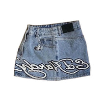 Load image into Gallery viewer, Graffiti Letter Denim Skirt Collection