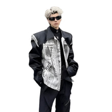 Load image into Gallery viewer, Leather Patch Denim Jacket-Modern Baby Las Vegas