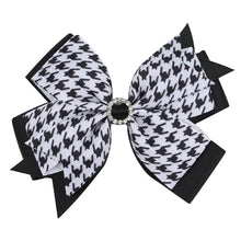Load image into Gallery viewer, Houndstooth Hair Bow-Modern Baby Las Vegas